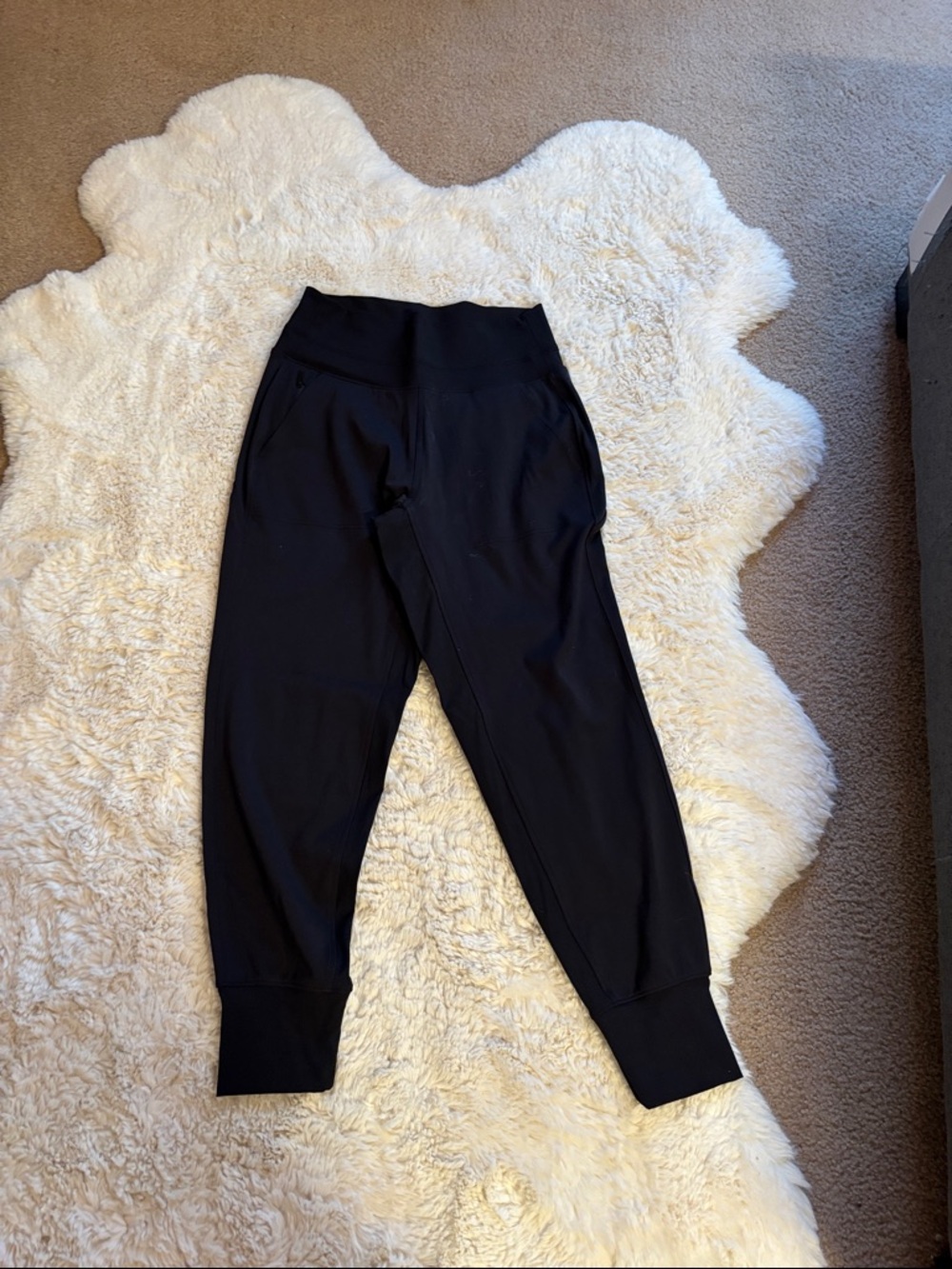 Athleta Black High-Waist Track Joggers